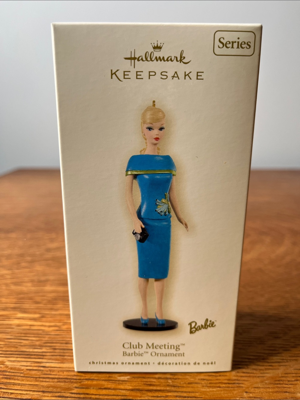 2008 Hallmark Keepsake Club Meeting Barbie Christmas Ornament 15th in series